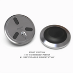 STILL First Edition wireless charging dock in machined stainless steel, with a $1 refundable reservation for 500 numbered pieces